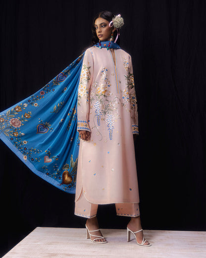 Jugnu | Pret SS26 | Leila - Luxury Dress - available at Maria Faisal in UK and USA.
