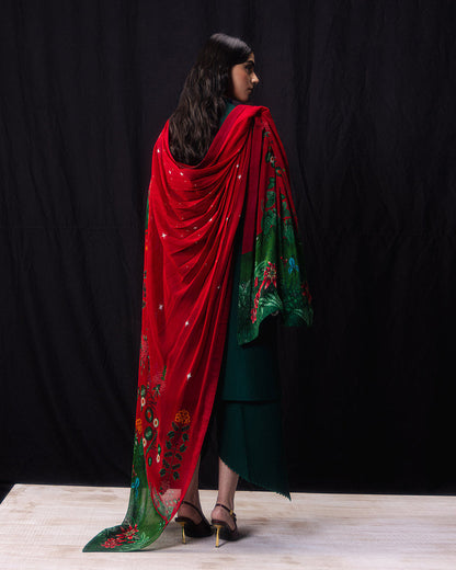 Jugnu | Pret SS26 | Zina - Luxury Dress - available at Maria Faisal in UK and USA.