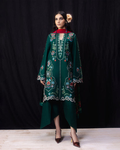 Jugnu | Pret SS26 | Zina - Luxury Dress - available at Maria Faisal in UK and USA.