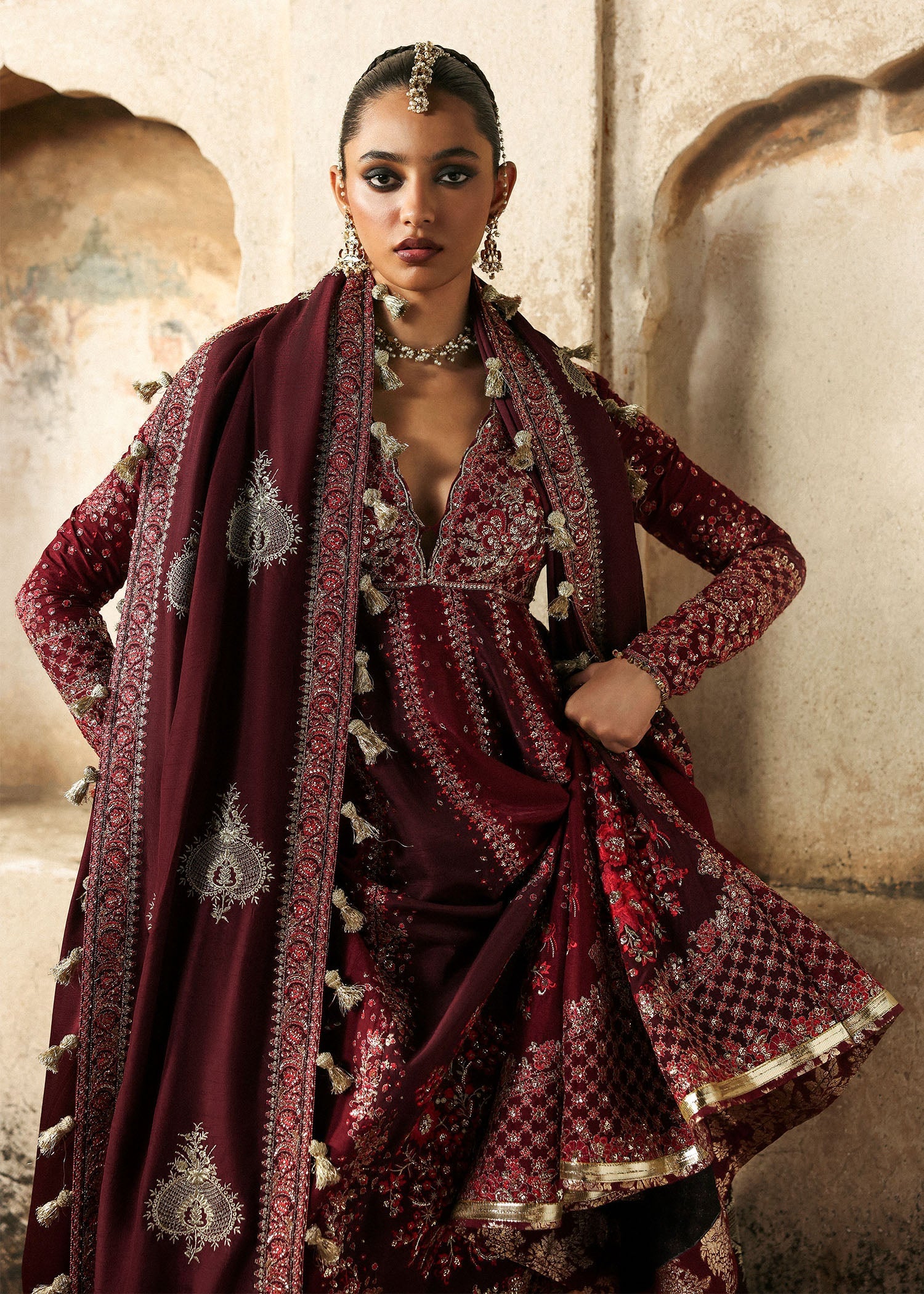 Hussain Rehar | Mussarat Festive 25 | Gulnar - Ladies Clothes - Maria Faisal