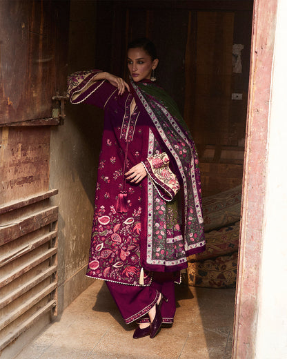 Jugnu | Karandi 25 | Tiran - Luxury Dress - available at Maria Faisal in UK and USA.