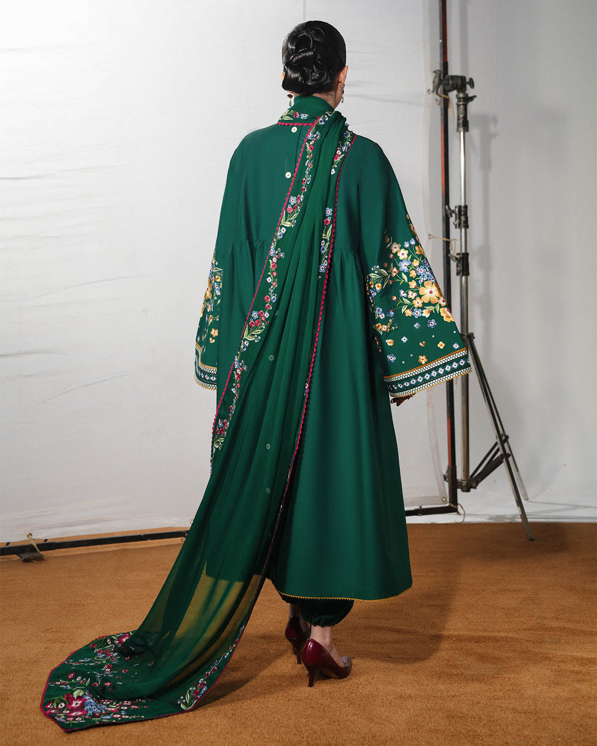 Jugnu Lahore | The Reserved View SS Edit | Bezan - Dress - available at Maria Faisal in UK and USA.
