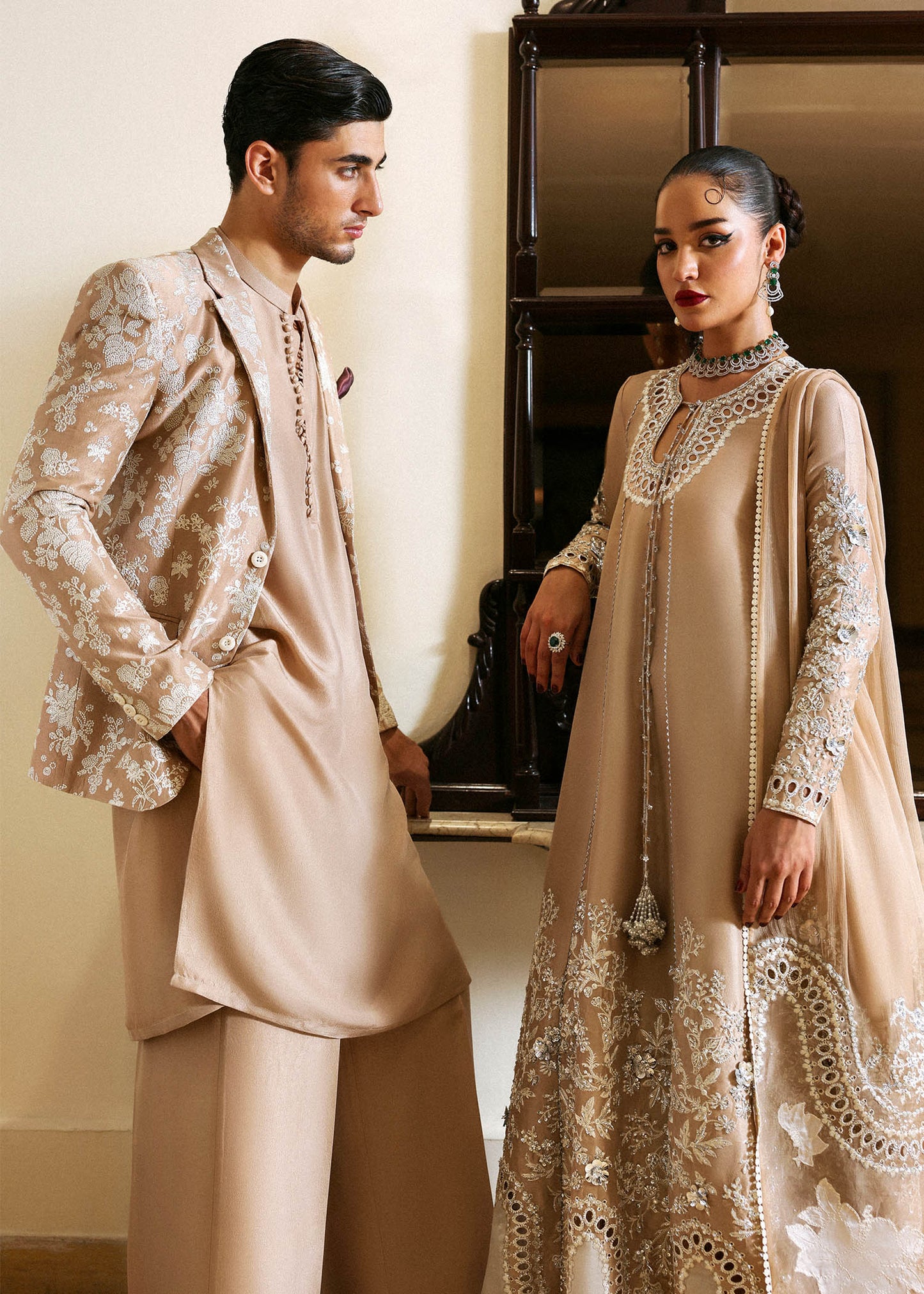 Hussain Rehar I The Scent Luxury Pret 25 I Sole - MensWear - Maria Faisal