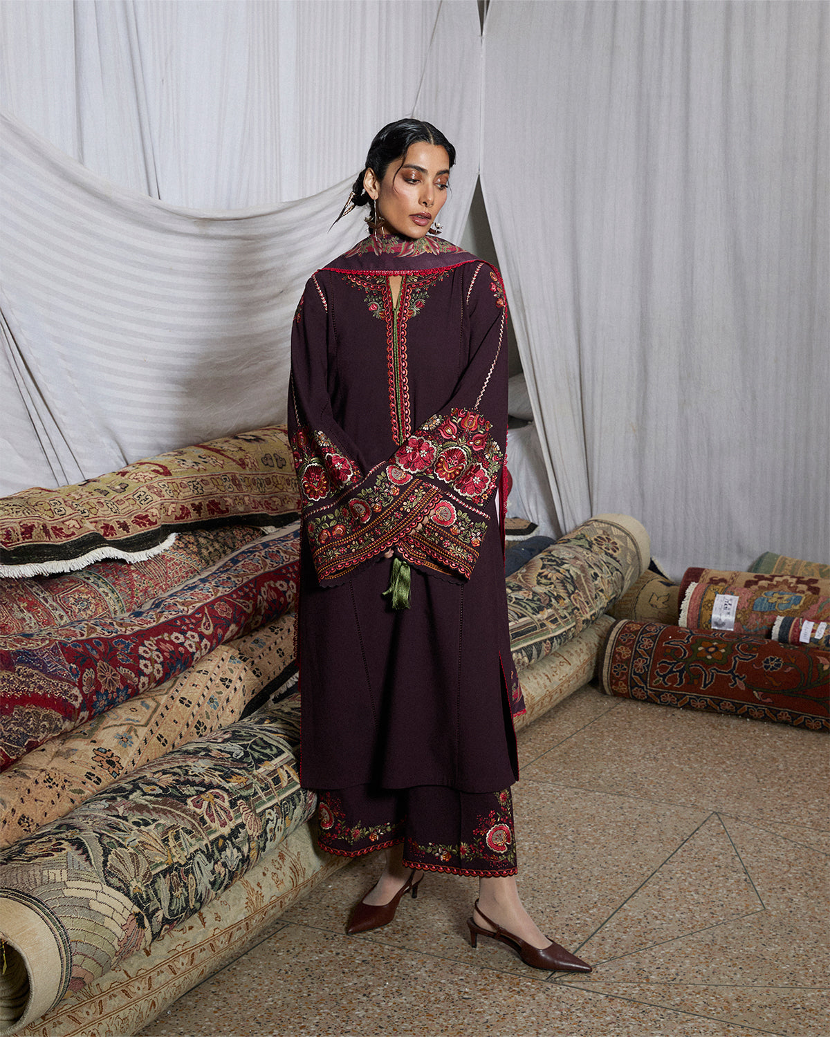 Jugnu | Karandi 25 | Bari - Luxury Dress - available at Maria Faisal in UK and USA.