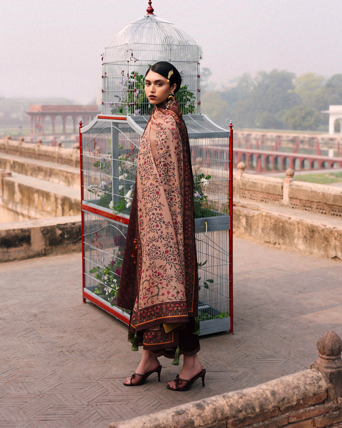 Jugnu | Khaddar 25 | Sena - Casual Dress - available at Maria Faisal in UK and USA.