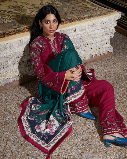 Jugnu | Karandi 25 | Hasti - Luxury Dress - available at Maria Faisal in UK and USA.