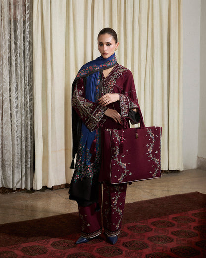 Jugnu | Karandi 25 | Rami - Luxury Dress - available at Maria Faisal in UK and USA.