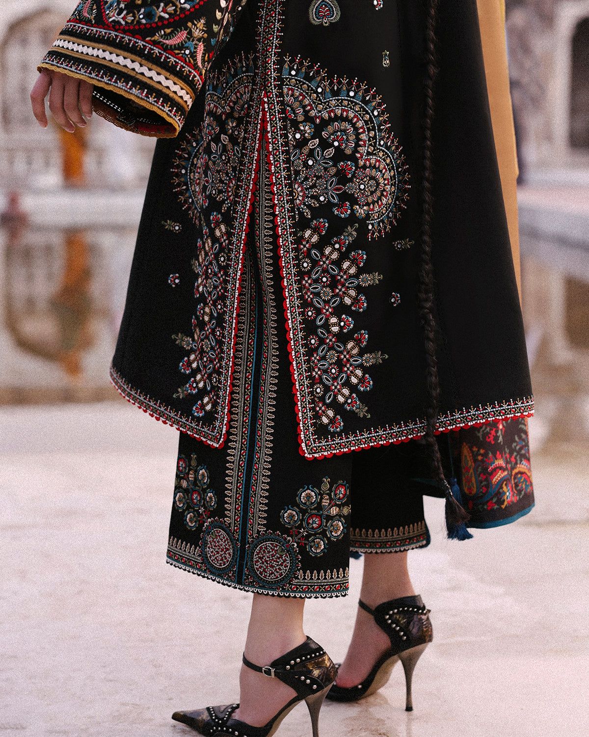 Jugnu | Khaddar 25 | Bejul - Casual Dress - available at Maria Faisal in UK and USA.