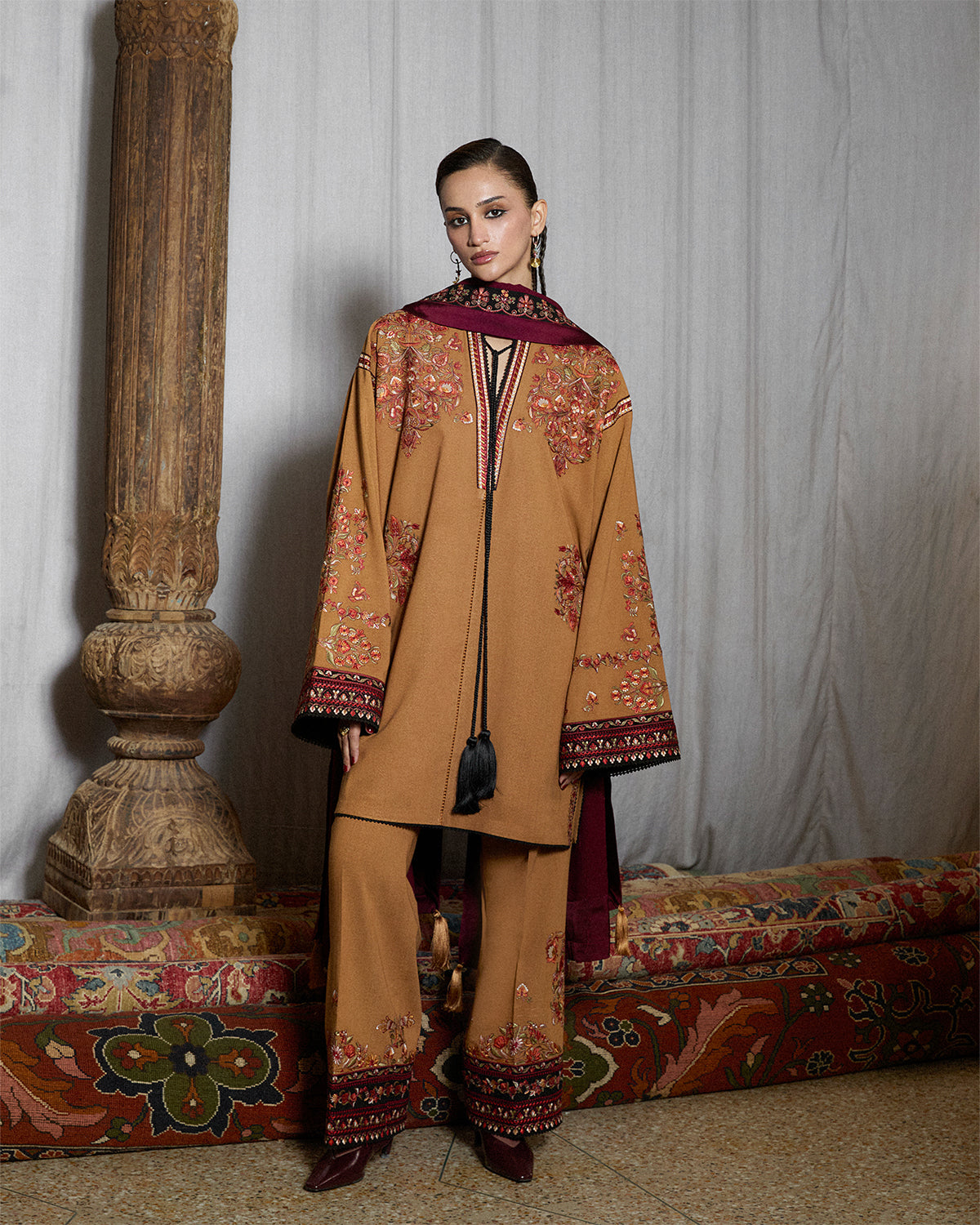 Jugnu | Karandi 25 | Zrov - Luxury Dress - available at Maria Faisal in UK and USA.