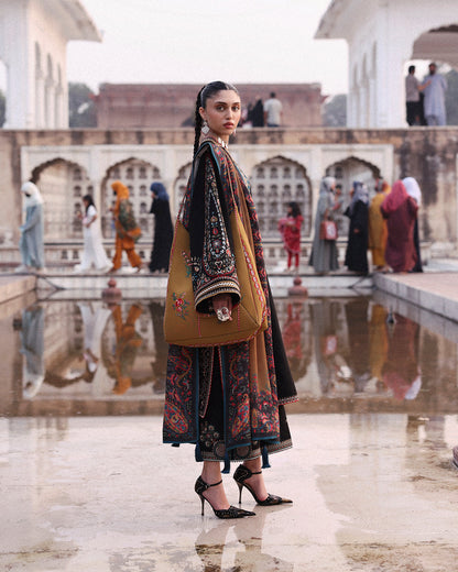 Jugnu | Khaddar 25 | Bejul - Casual Dress - available at Maria Faisal in UK and USA.