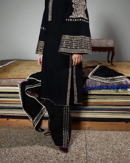 Jugnu | Karandi 25 | Tila - Luxury Dress - available at Maria Faisal in UK and USA.