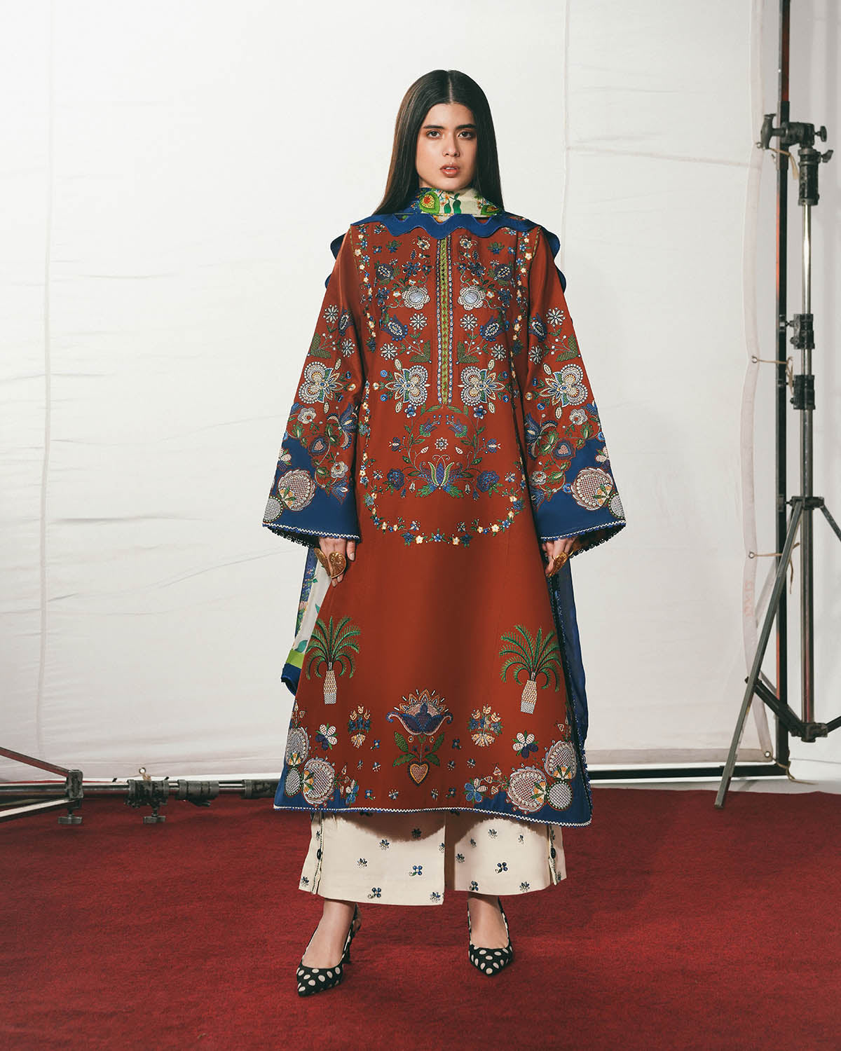 Jugnu | The Reserved View SS Edit | Tahmi - Dress - available at Maria Faisal in UK and USA.