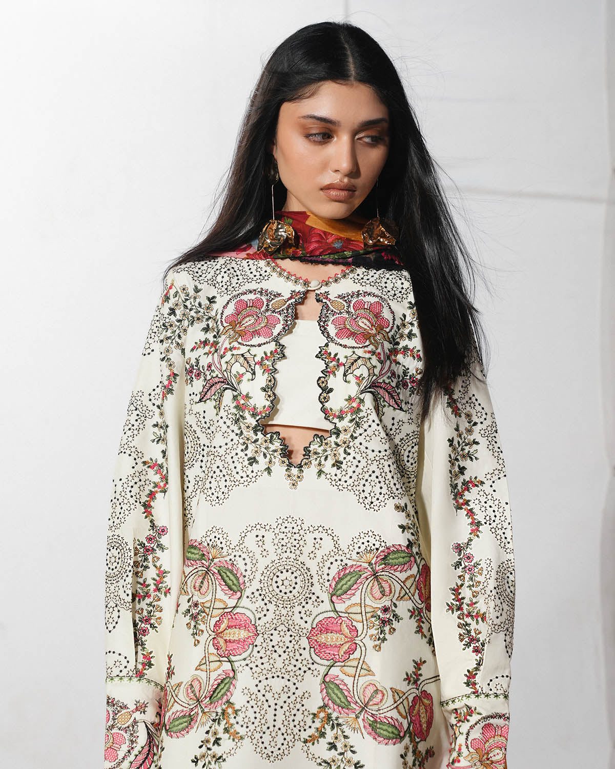 Jugnu | The Reserved View SS Edit | Rasti - Dress - available at Maria Faisal in UK and USA.