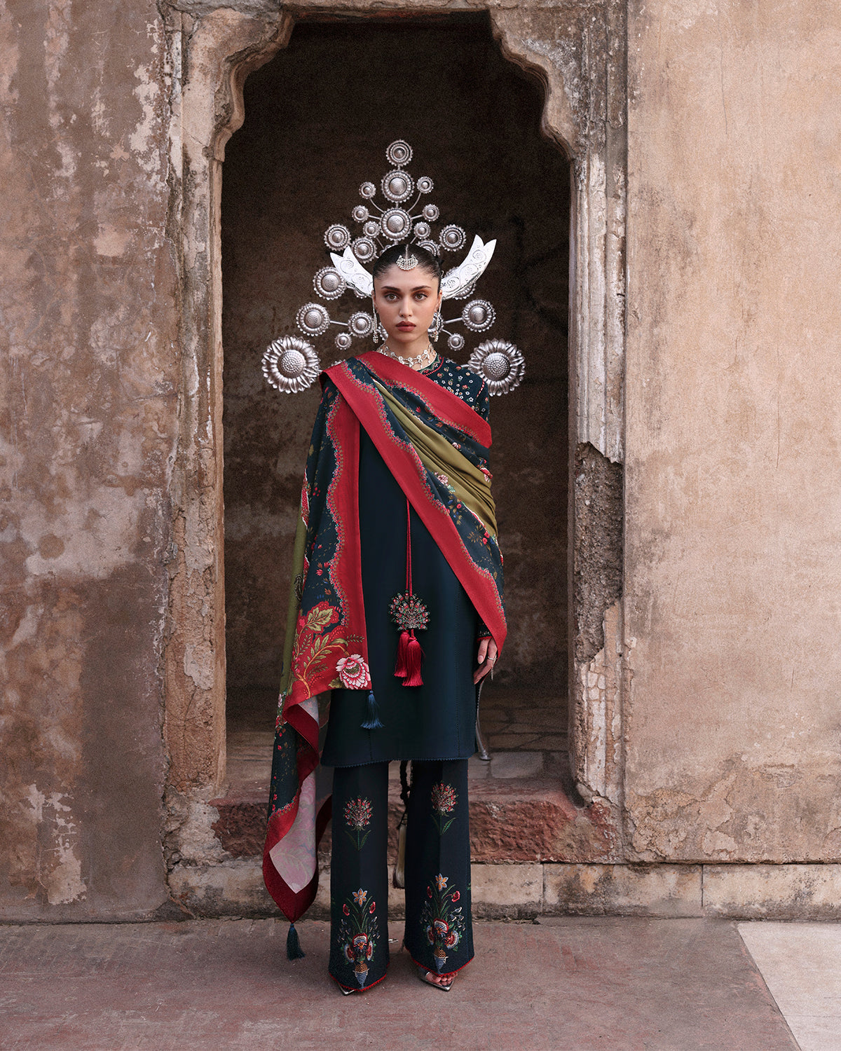 Jugnu | Khaddar 25 | Rati - Casual Dress - available at Maria Faisal in UK and USA.