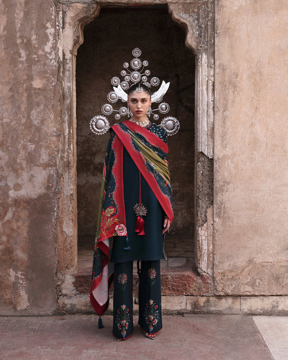 Jugnu | Khaddar 25 | Rati - Casual Dress - available at Maria Faisal in UK and USA.