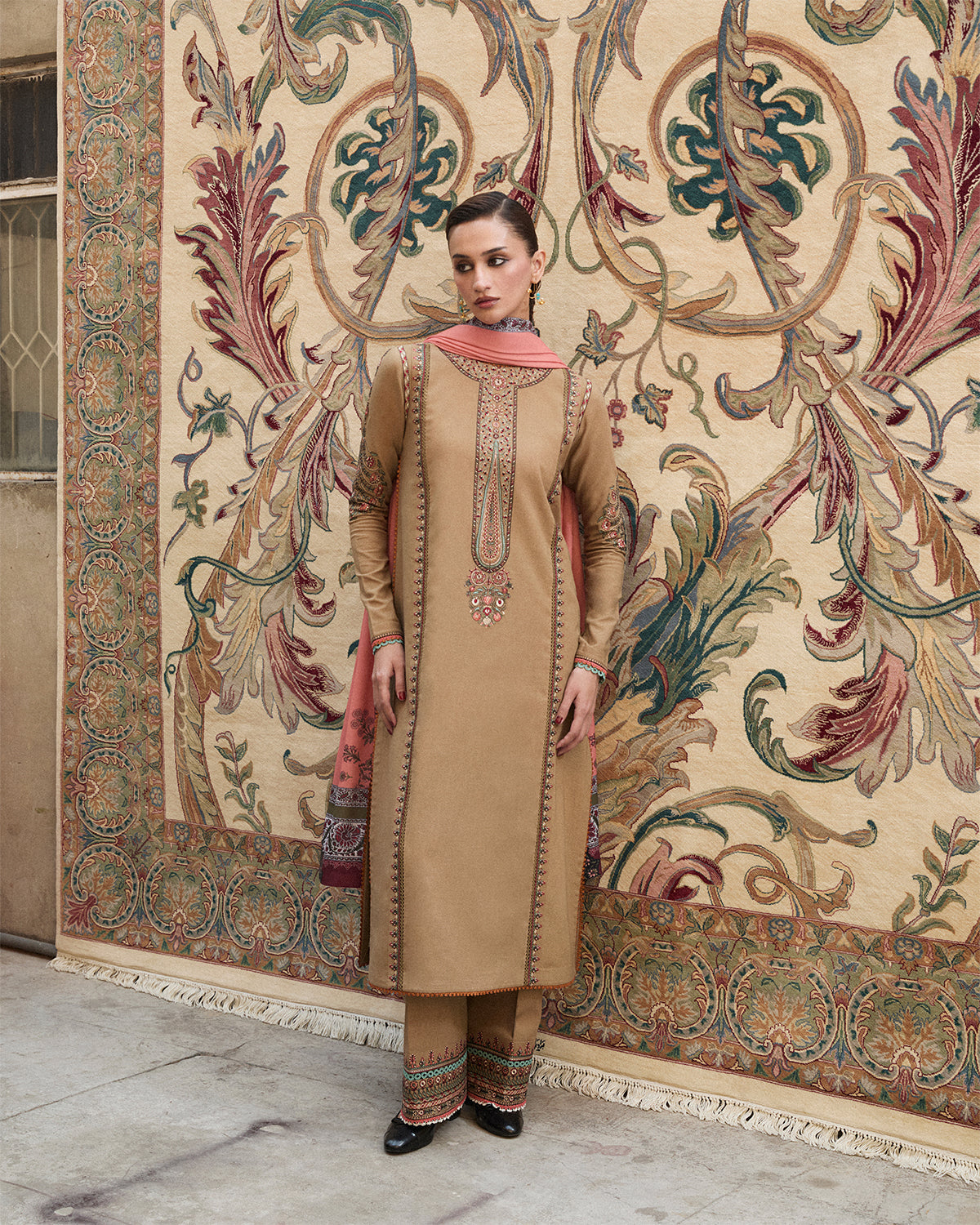 Jugnu | Karandi 25 | Dahr - Luxury Dress - available at Maria Faisal in UK and USA.