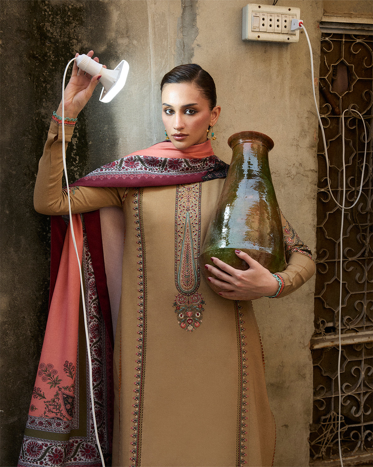 Jugnu | Karandi 25 | Dahr - Luxury Dress - available at Maria Faisal in UK and USA.