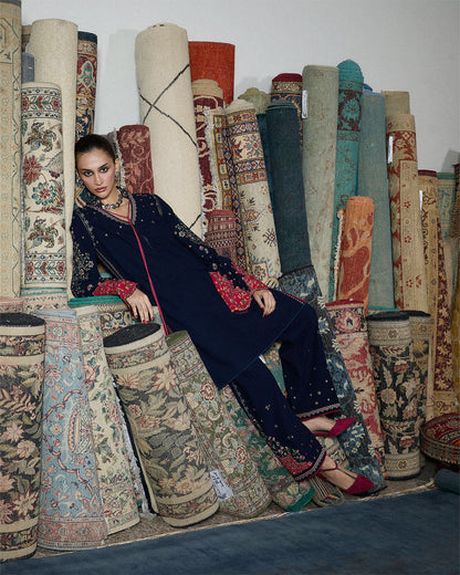 Jugnu | Karandi 25 | Firo - Luxury Dress - available at Maria Faisal in UK and USA.