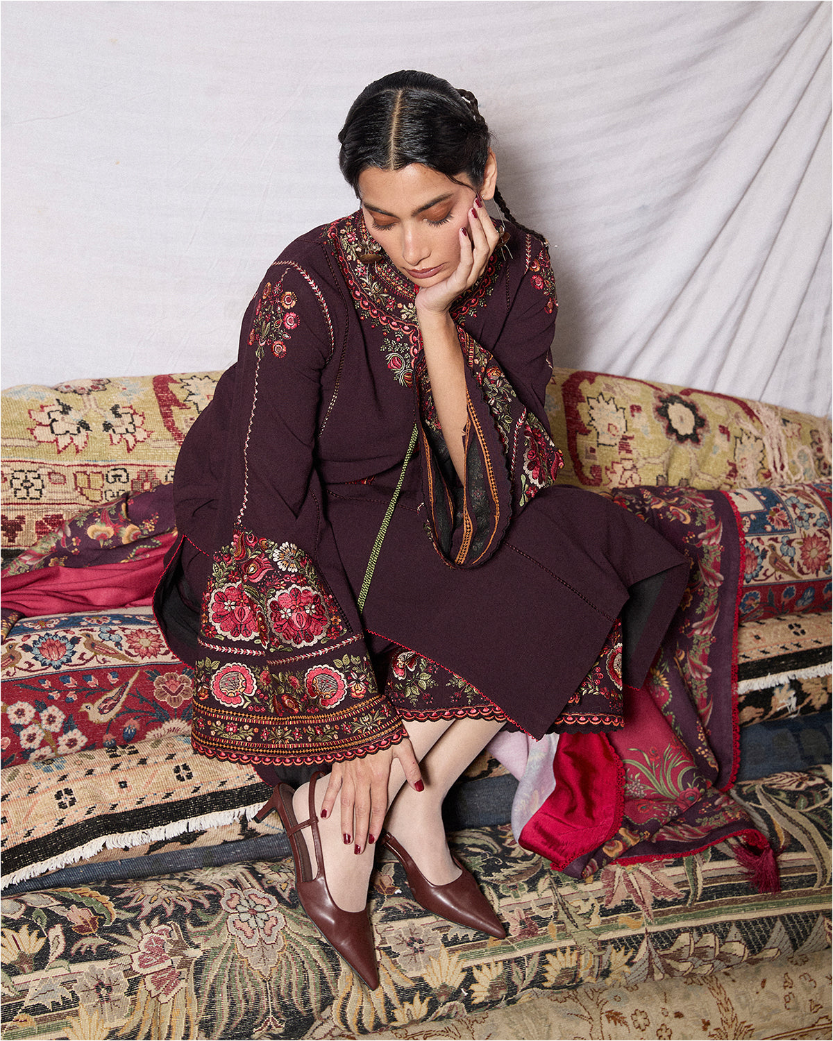 Jugnu | Karandi 25 | Bari - Luxury Dress - available at Maria Faisal in UK and USA.