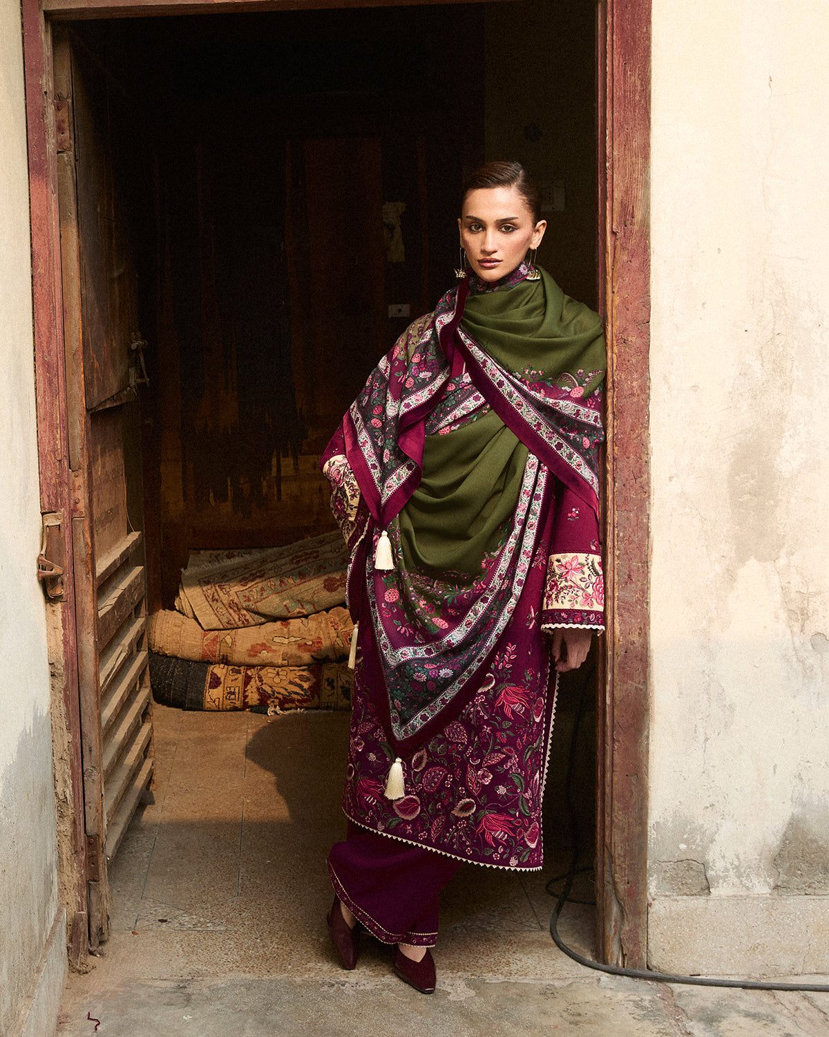 Jugnu | Karandi 25 | Tiran - Luxury Dress - available at Maria Faisal in UK and USA.