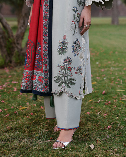 Jugnu | Khaddar 25 | Heran - Casual Dress - available at Maria Faisal in UK and USA.