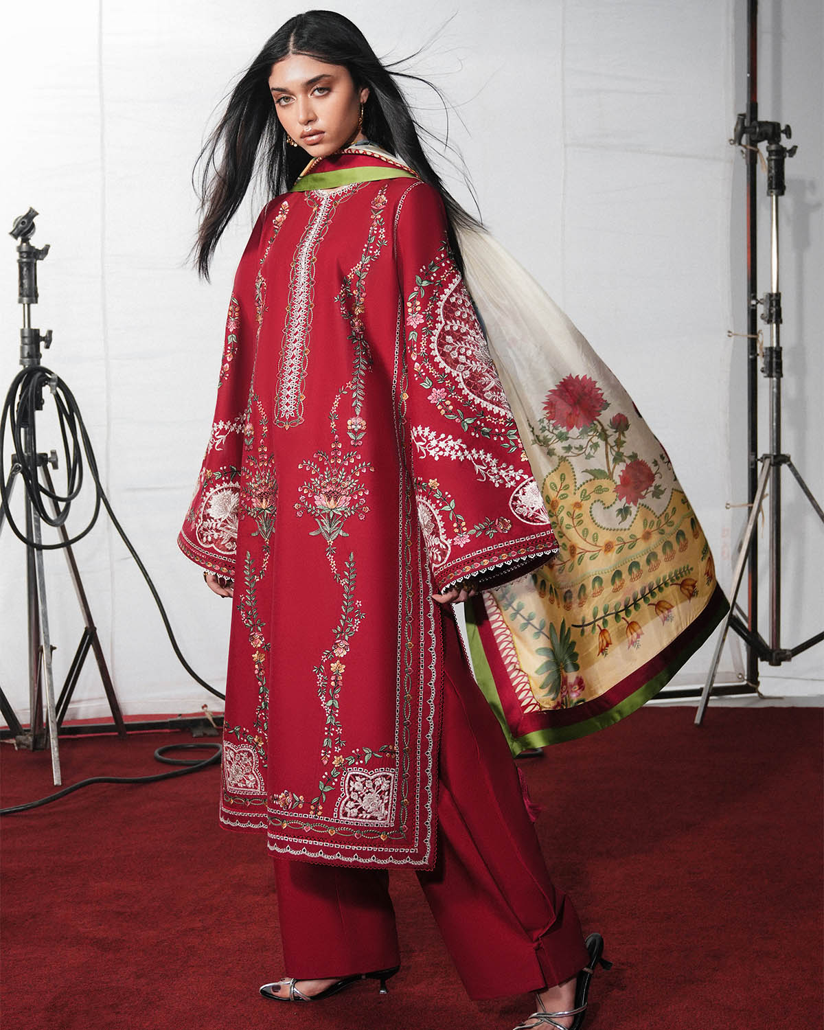 Jugnu Lahore | The Reserved View SS Edit | Diryaz - Dress - available at Maria Faisal in UK and USA.
