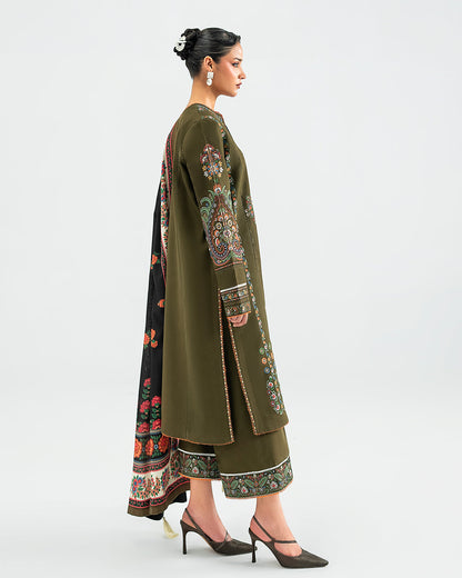 Jugnu | Khaddar 25 | Soni - Casual Dress - available at Maria Faisal in UK and USA.