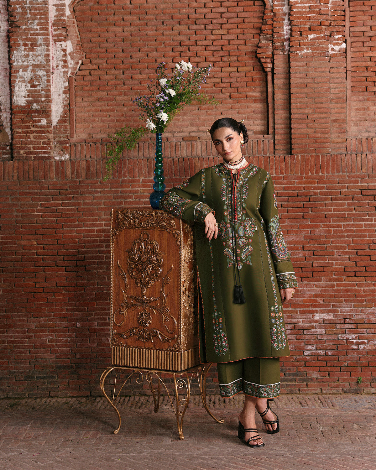 Jugnu | Khaddar 25 | Soni - Casual Dress - available at Maria Faisal in UK and USA.