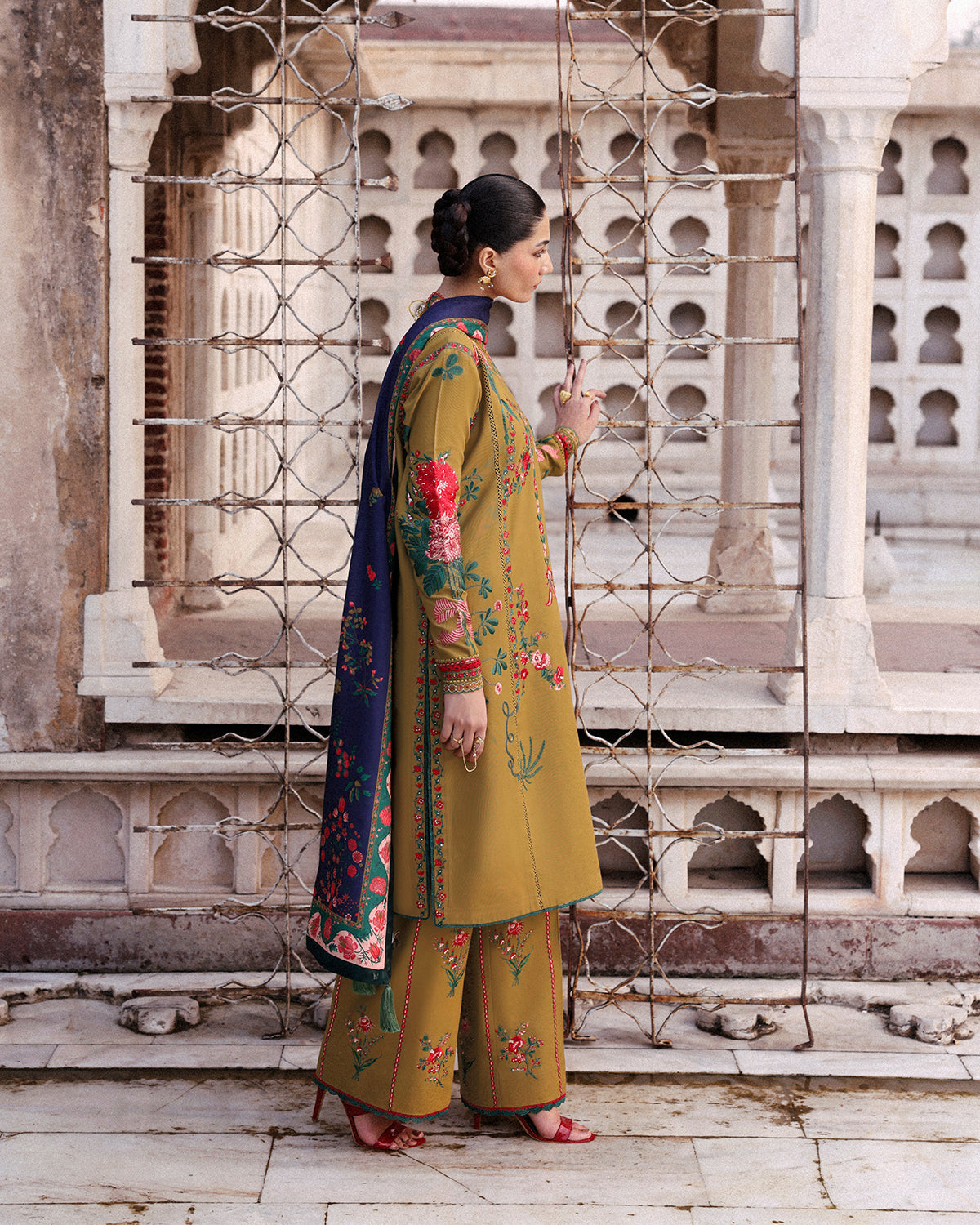 Jugnu | Khaddar 25 | Mitra - Casual Dress - available at Maria Faisal in UK and USA.