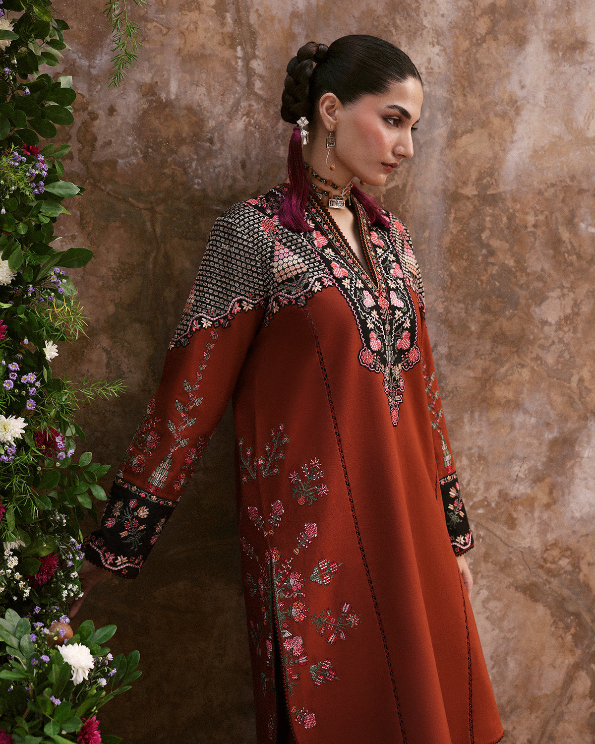 Jugnu | Khaddar 25 | Parsa - Casual Dress - available at Maria Faisal in UK and USA.