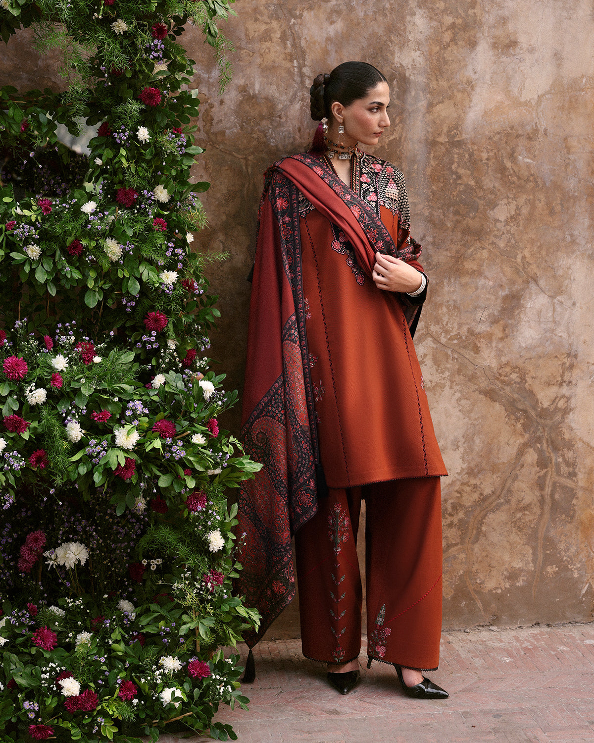 Jugnu | Khaddar 25 | Parsa - Casual Dress - available at Maria Faisal in UK and USA.