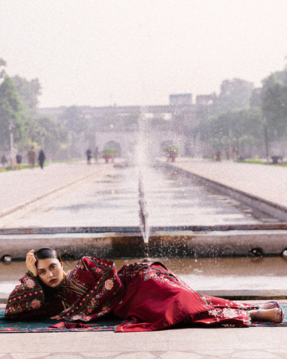 Jugnu | Khaddar 25 | Gulshan - Casual Dress - available at Maria Faisal in UK and USA.