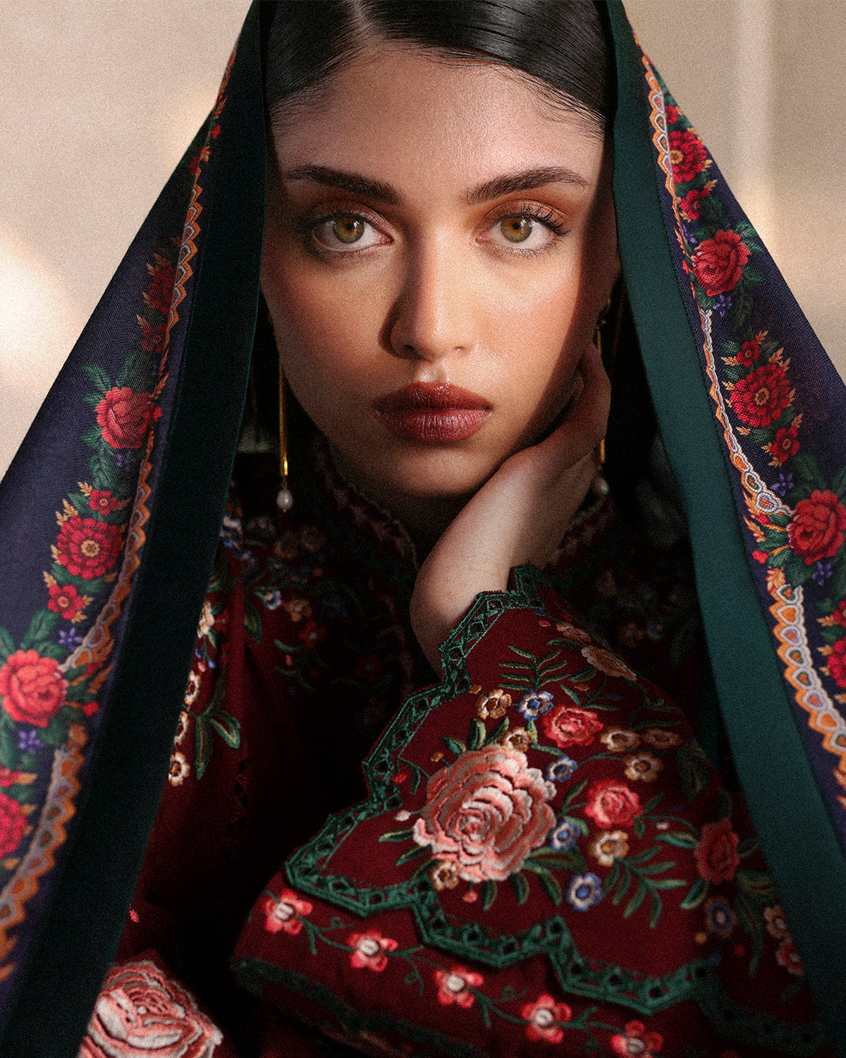 Jugnu | Khaddar 25 | Gulshan - Casual Dress - available at Maria Faisal in UK and USA.