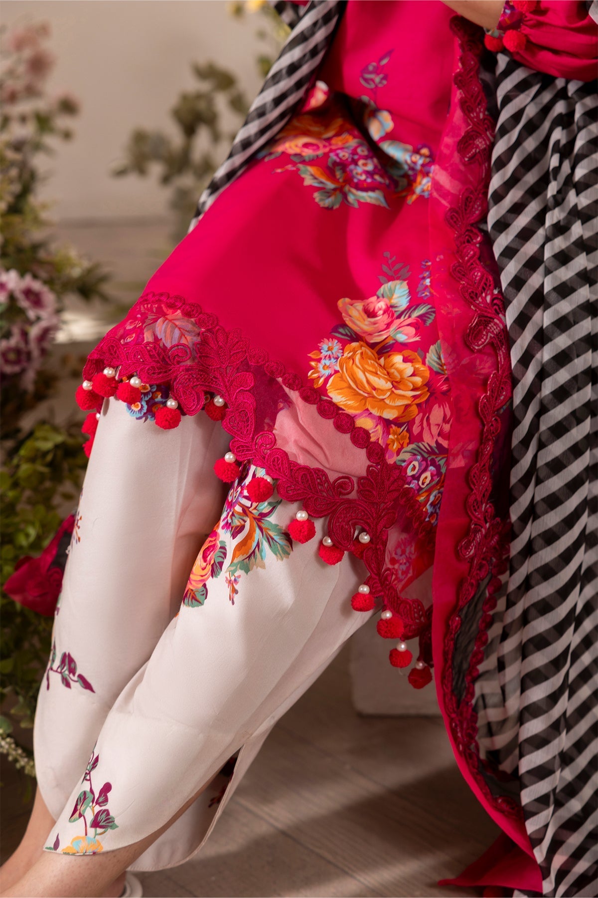 Charizma | Chunnri Collection | CH6-10 - Luxury Dress - available at Maria Faisal in UK and USA.