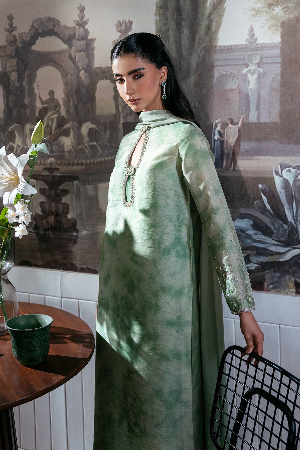 Mina Kashif | Loona Luxe Formals | Noira - Formal Dress - available at Maria Faisal in UK and USA.