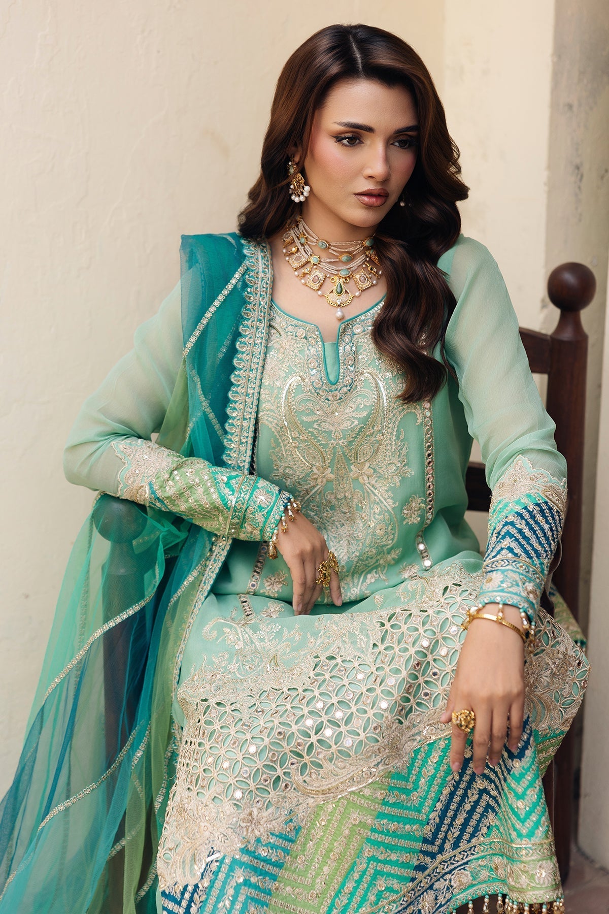 Charizma | Celine Festive 26 | CCE6-01 - Formal Dress - available at Maria Faisal in UK and USA.