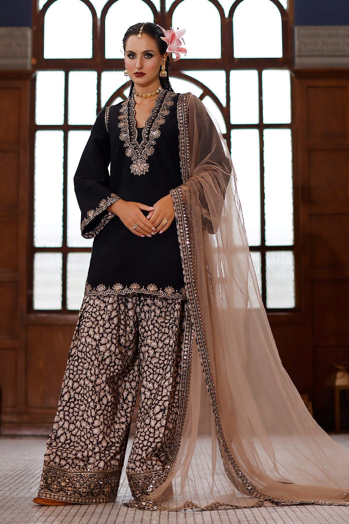 Charizma | Festive Pret  | CMA-6-148 - Dress - available at Maria Faisal in UK and USA.