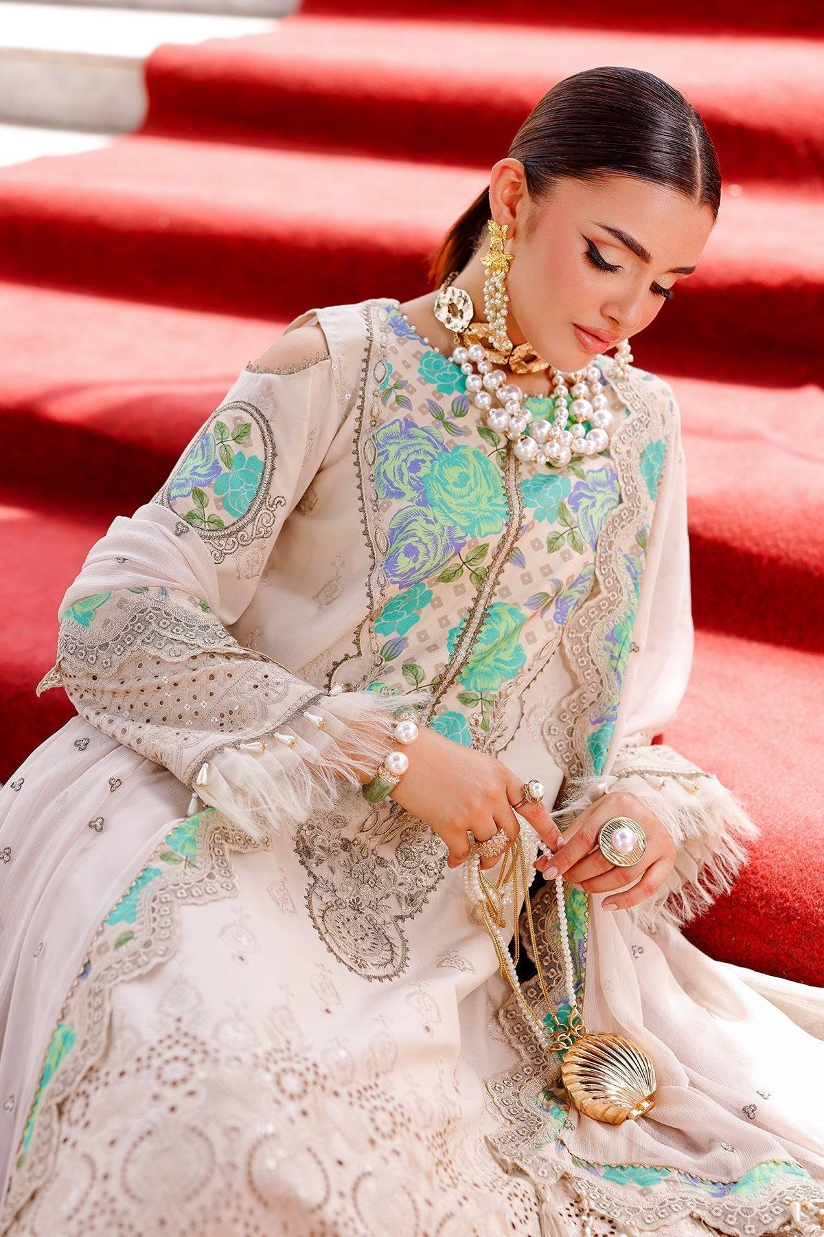 Charizma | Tabeer Lawn Vol 25 | CT5-11 by Maria Faisal - Registered Vendor of : Charizma - type : Ladies Clothes - 100% original wedding dresses