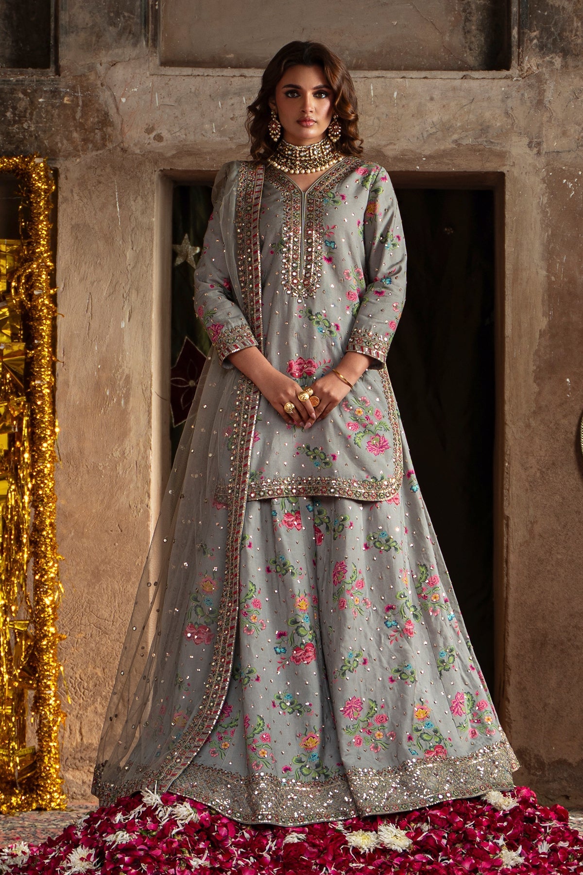 Charizma | Festive Pret  | CMA-6-149 - Dress - available at Maria Faisal in UK and USA.