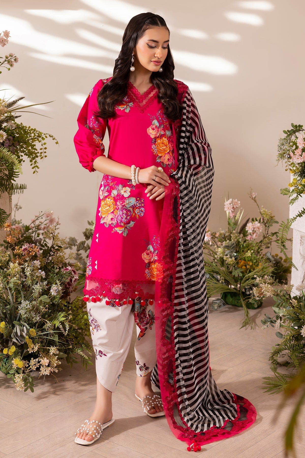 Charizma | Chunnri Collection | CH6-10 - Luxury Dress - available at Maria Faisal in UK and USA.