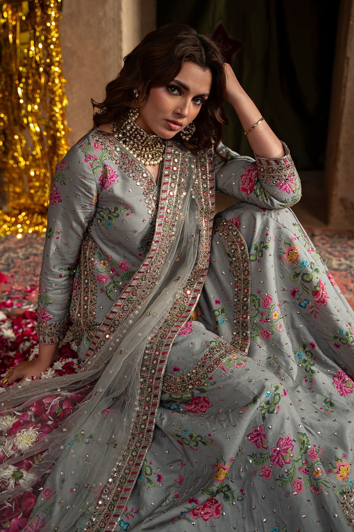 Charizma | Festive Pret  | CMA-6-149 - Dress - available at Maria Faisal in UK and USA.