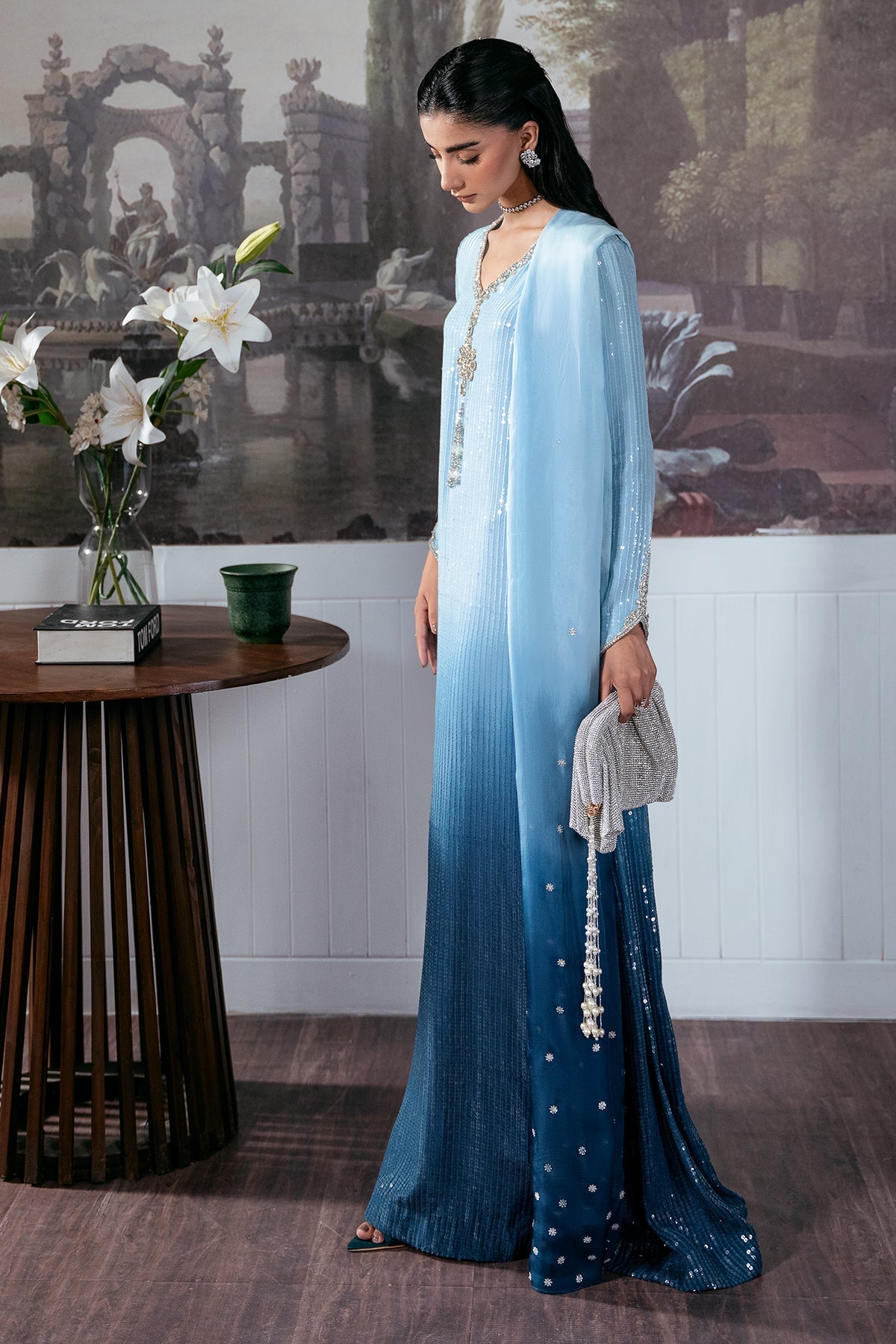 Mina Kashif | Loona Luxe Formals | Elara - Formal Dress - available at Maria Faisal in UK and USA.