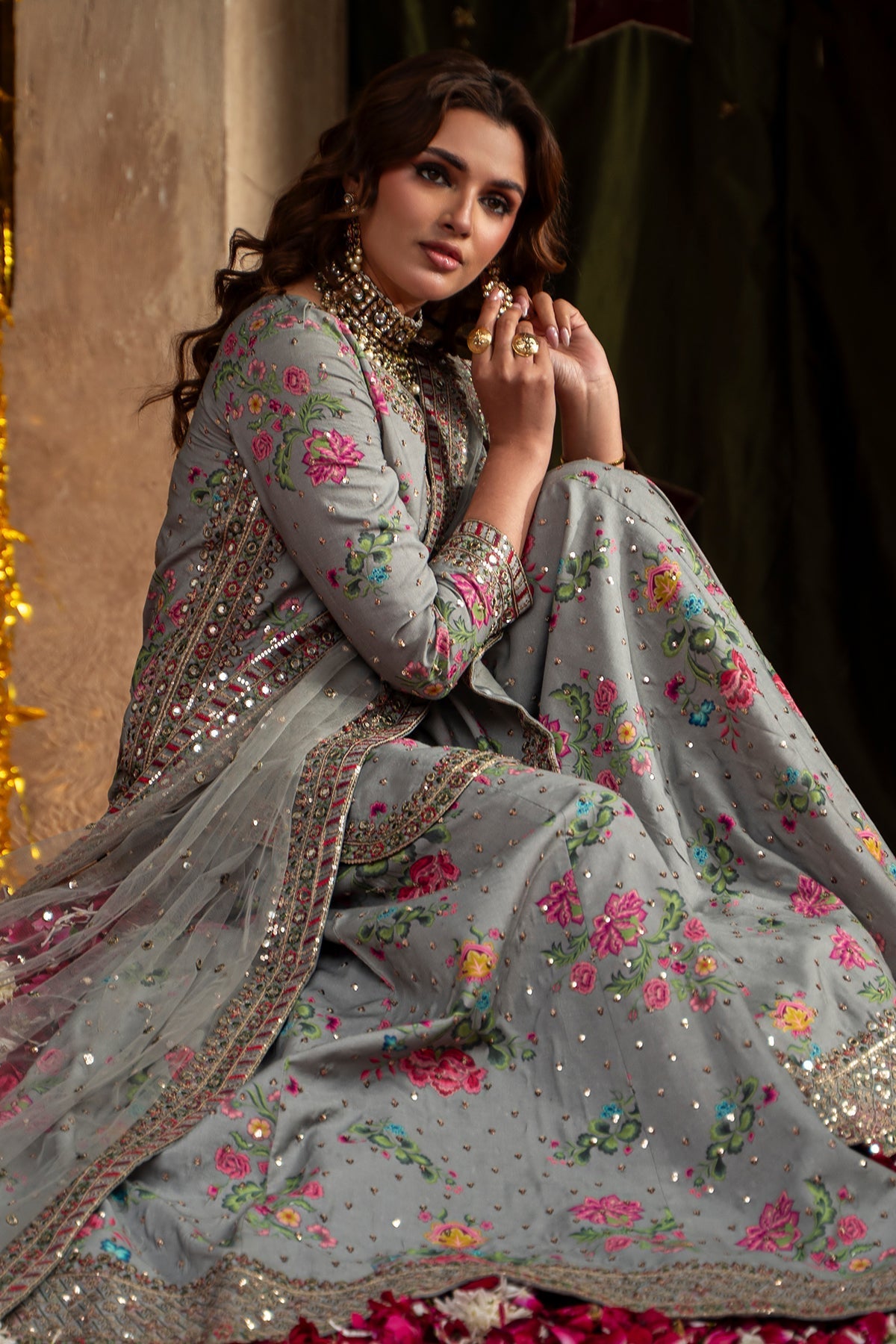 Charizma | Festive Pret  | CMA-6-149 - Dress - available at Maria Faisal in UK and USA.