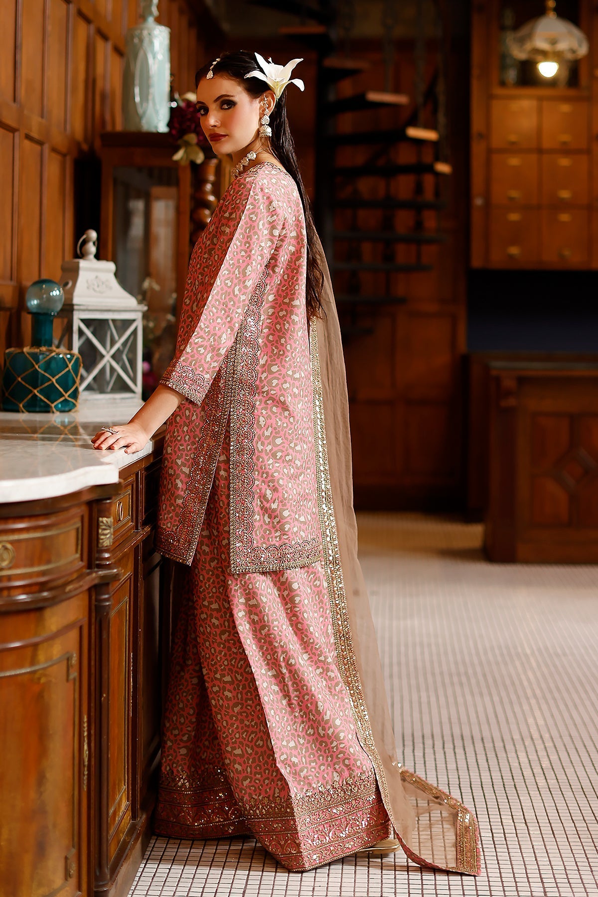 Charizma | Festive Pret  | CMA-6-156 - Dress - available at Maria Faisal in UK and USA.