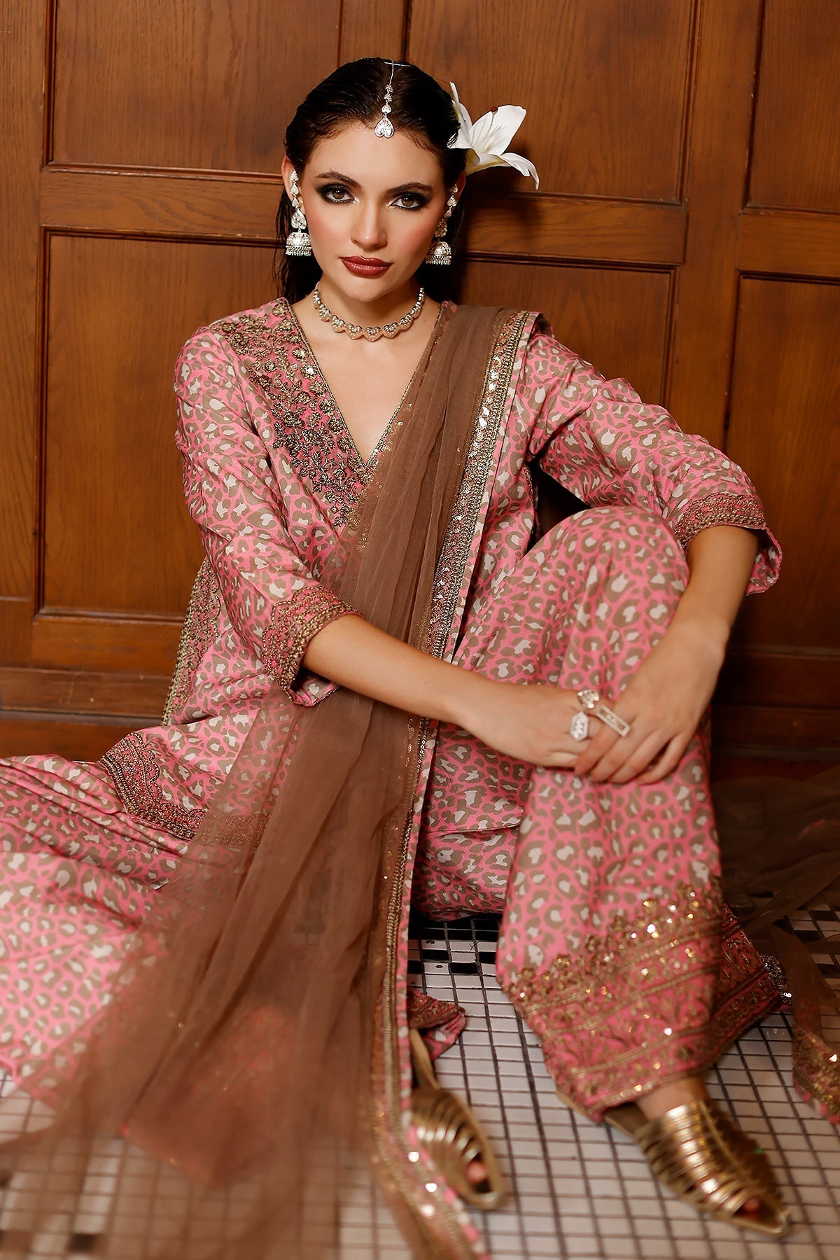 Charizma | Festive Pret  | CMA-6-156 - Dress - available at Maria Faisal in UK and USA.