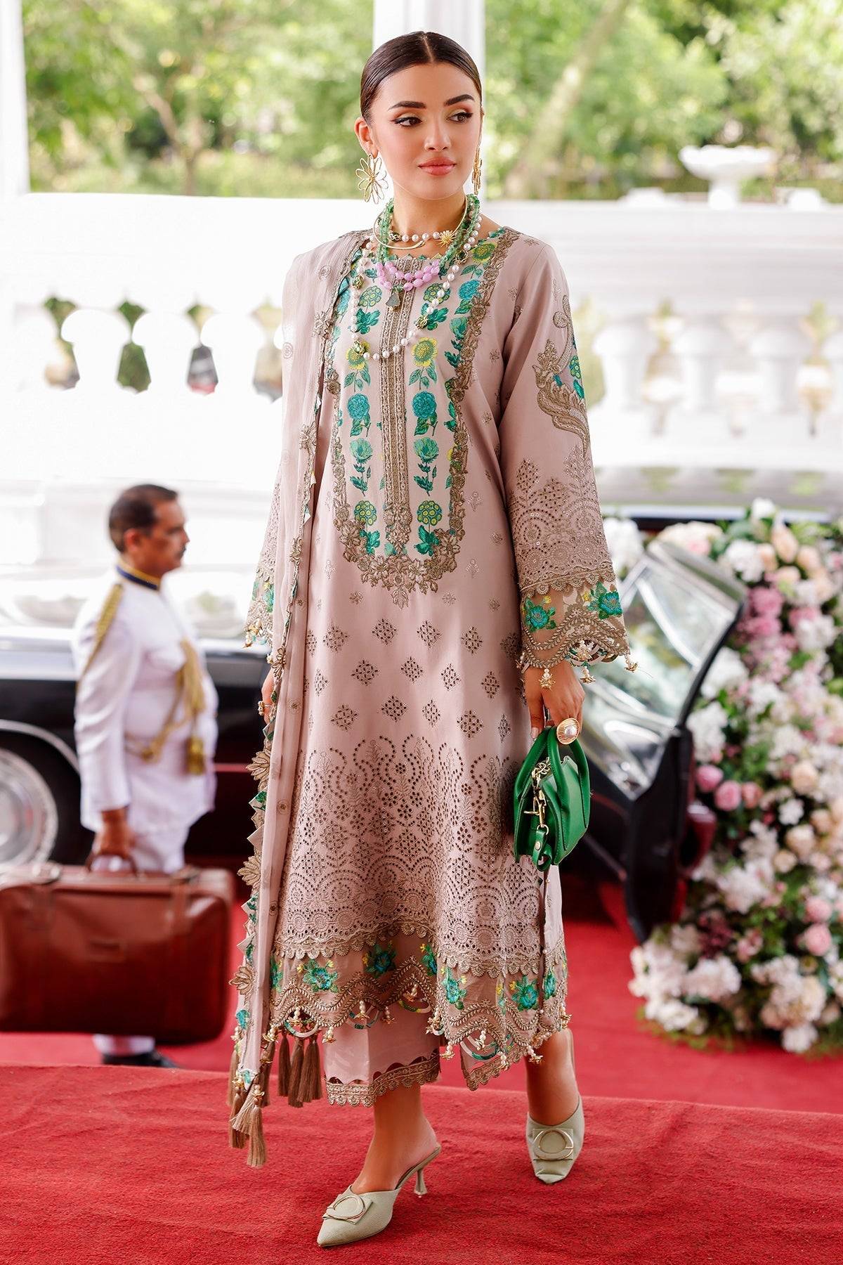 Charizma | Naranji Lawn 25 | CT5-16 by Maria Faisal - Registered Vendor of : Charizma - type : Ladies Clothes - 100% original wedding dresses