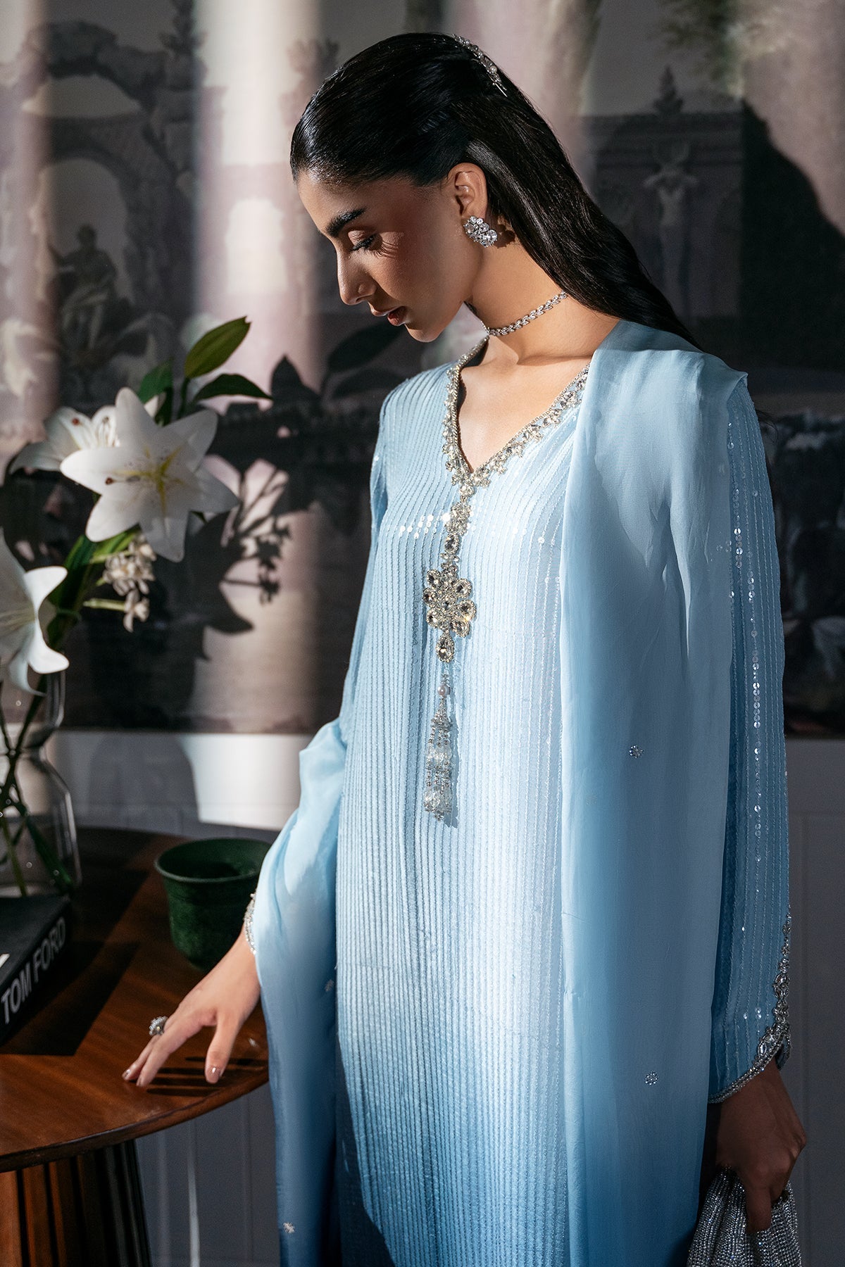 Mina Kashif | Loona Luxe Formals | Elara - Formal Dress - available at Maria Faisal in UK and USA.