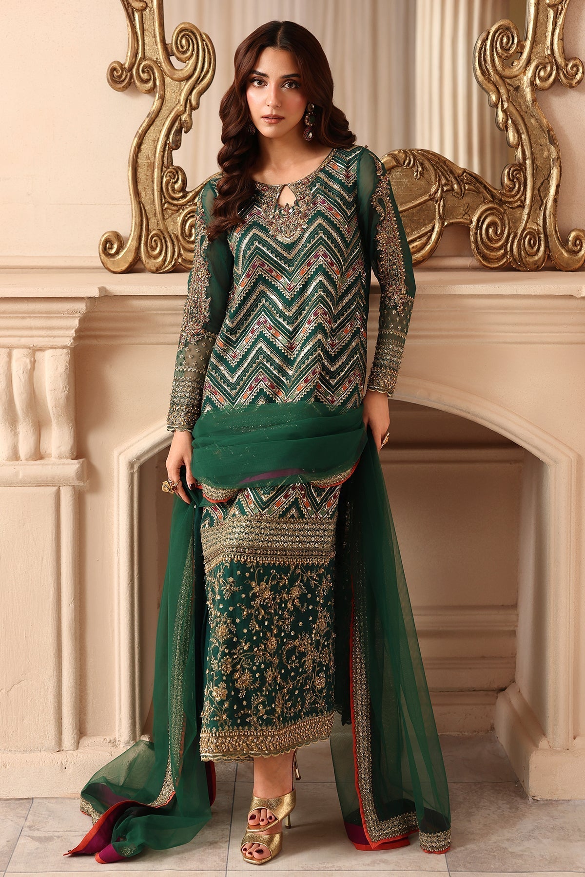 Charizma | Dastan e Jashan | DJW6-07 - Formal Dress - available at Maria Faisal in UK and USA.