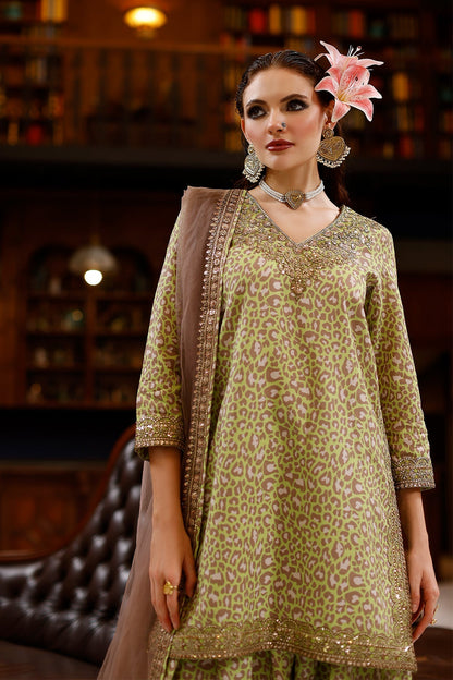 Charizma | Festive Pret  | CMA-6-154 - Dress - available at Maria Faisal in UK and USA.