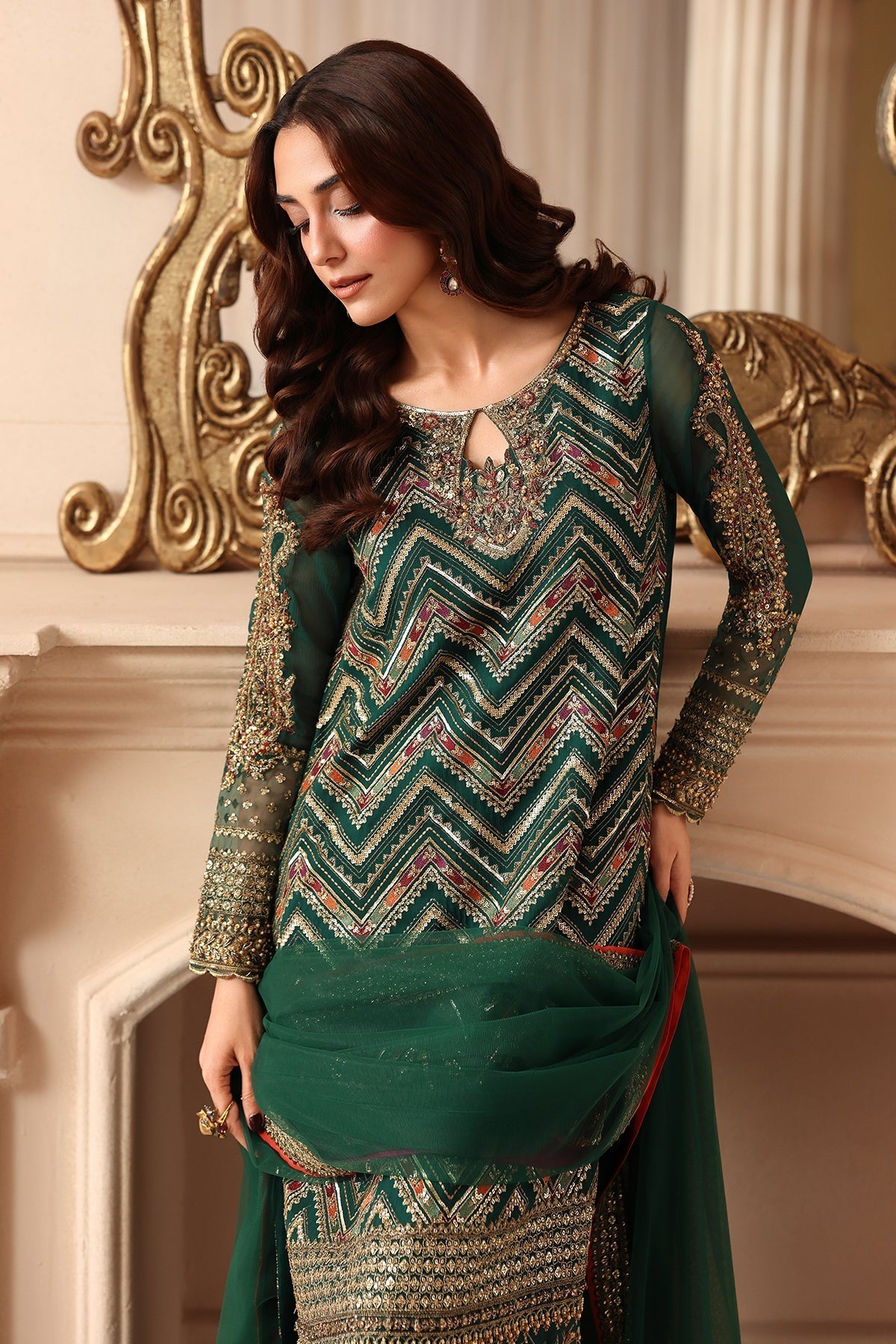 Charizma | Dastan e Jashan | DJW6-07 - Formal Dress - available at Maria Faisal in UK and USA.